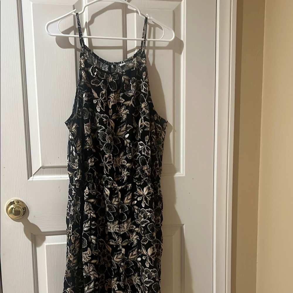 Old Navy Black and Tan Romper